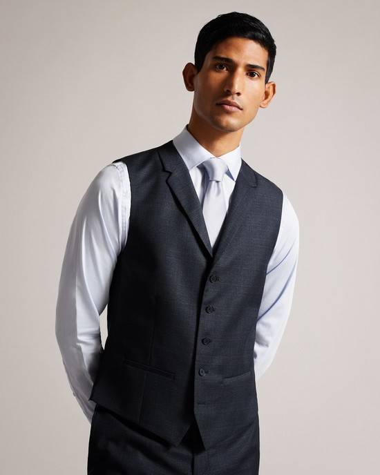 Costume Barbati Ted Baker Cromaws Bleumarin | RO-4865