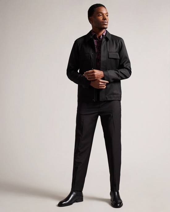 Geaca Barbati Ted Baker Filtyj Negrii | RO-8026