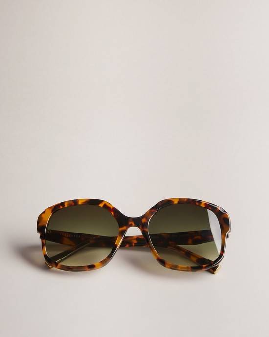 Ochelari de Soare Dama Ted Baker Eeloise Negrii Portocalii | RO-6510