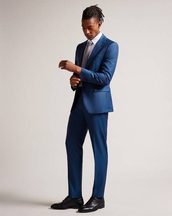 Pantaloni Barbati Ted Baker Atlowt Albastri Deschis | RO-2648