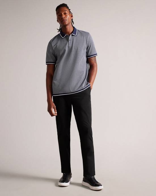 Pantaloni Barbati Ted Baker Genbee Negrii | RO-0286