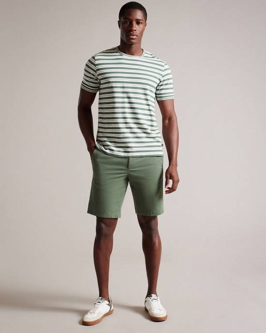 Pantaloni Scurti Barbati Ted Baker Ashfrd Masline Verzi | RO-8904