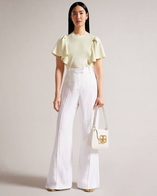Tricouri Dama Ted Baker Nikilaa Galbeni Deschis | RO-4329