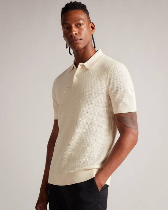 Tricouri Polo Barbati Ted Baker Imago Bej | RO-7628